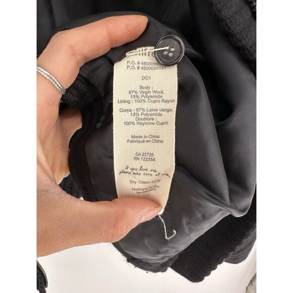 Aritzia Le Four Ribbed Virgin Wool Blend Full Zip Jacket Women’s 2 EUC - Picture 5 of 8